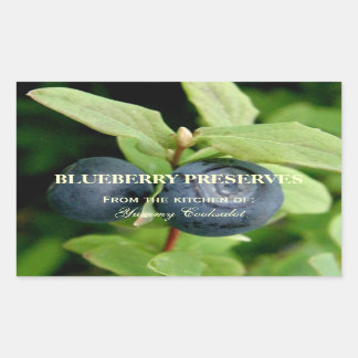 Blueberries, Vaccinium ovalifolium Rectangular Sticker