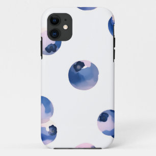 Blueberries Watercolor Pattern Case-Mate iPhone Case