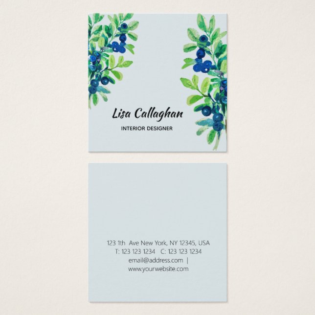 Blueberry  (Front & Back)