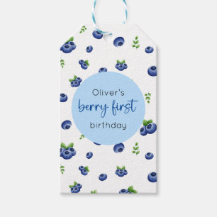 Blueberry 1st Birthday Berry First Gift Tags