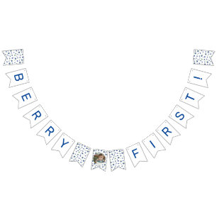 Blueberry 1st Birthday Berry First Photo Bunting