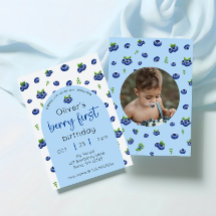 Blueberry 1st Birthday Berry First Photo