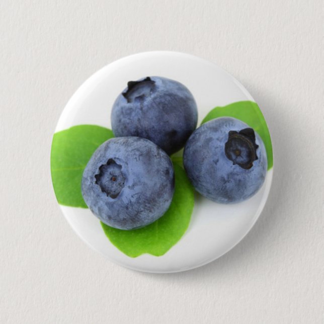 Blueberry 6 Cm Round Badge (Front)