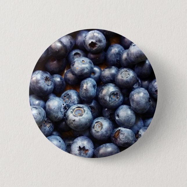 Blueberry 6 Cm Round Badge (Front)