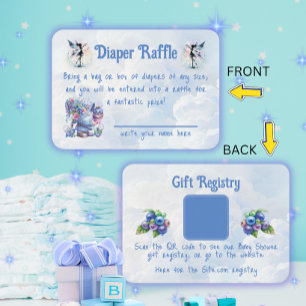 Blueberry and Gnomes Raffle/Registry  Enclosure Card