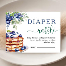 Blueberry Baby Brunch Baby Shower Diaper Raffle