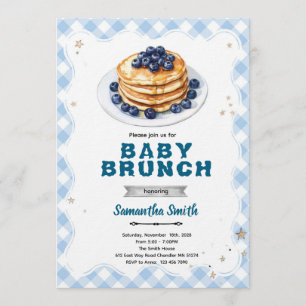 Blueberry Baby Brunch Baby Shower Invitation