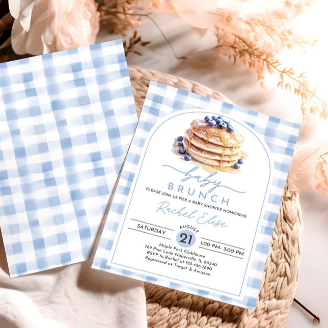 Blueberry Baby Brunch Baby Shower Invitation Edita (Creator Uploaded)