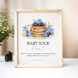 Blueberry Baby Brunch Baby Sock Hunt Sign