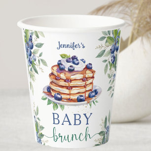 Blueberry Baby Brunch Boy Baby Shower Paper Cups