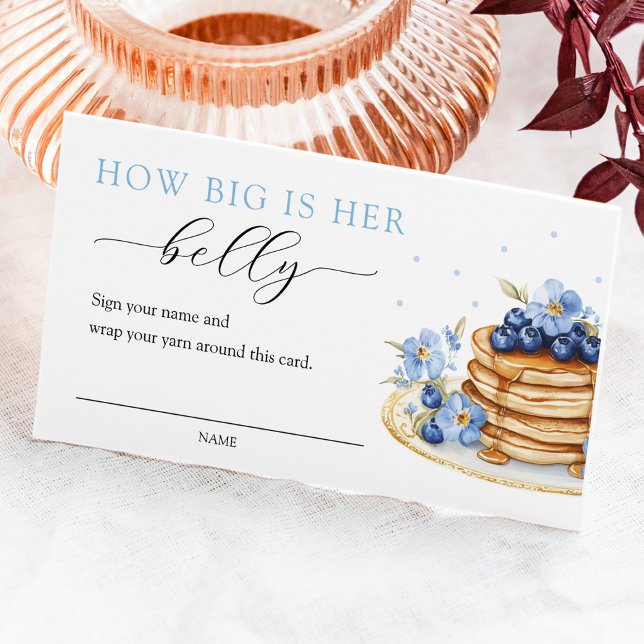 Blueberry Baby Brunch How Big is Her Belly Game  Enclosure Card (Creator Uploaded)