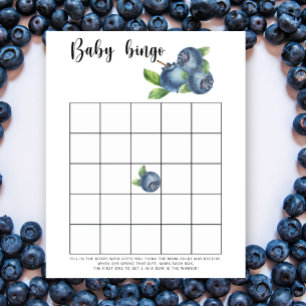 Blueberry - Baby shower bingo game