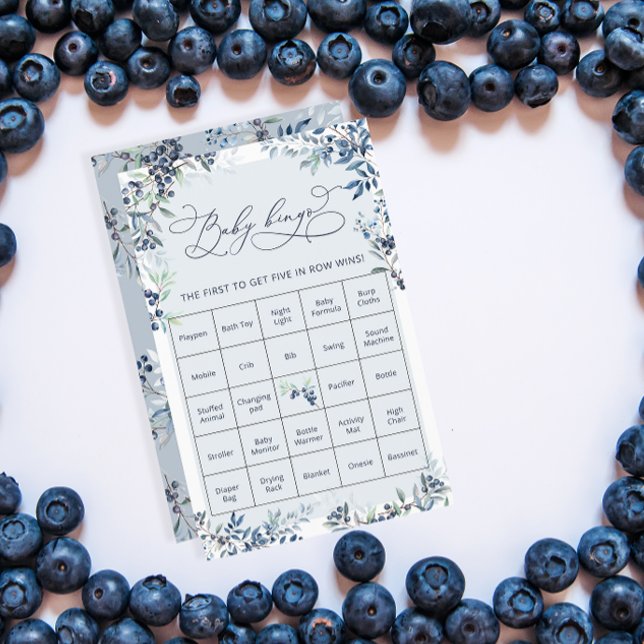 Blueberry Baby Shower Bingo Game (Creator Uploaded)