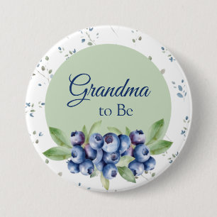 Blueberry Baby Shower Buttons