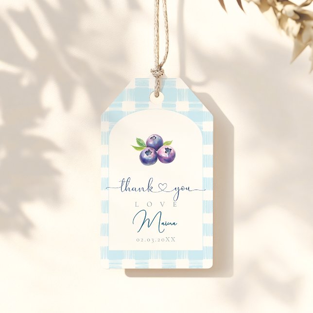 Blueberry baby shower gift tags (Creator Uploaded)