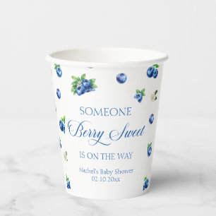 Blueberry Baby Shower Paper Cups