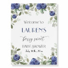 Blueberry Baby Shower Welcome Sign printable Berry