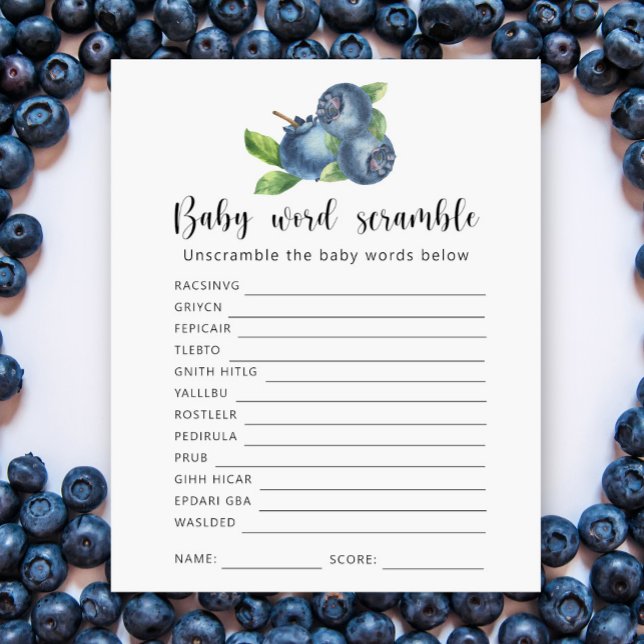 Blueberry - Baby Word Scramble Game (Creator Uploaded)