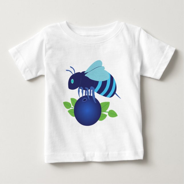 Blueberry Bee Baby T-Shirt (Front)