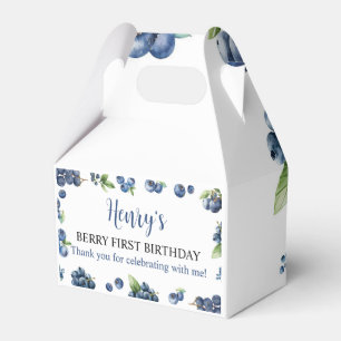 Blueberry Berry Sweet 1st Birthday Party Favour Bo Box