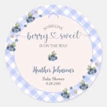 Blueberry Berry Sweet Baby Boy Baby Shower