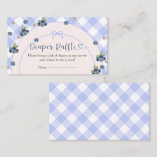 Blueberry Berry Sweet Baby Boy Baby Shower Enclosure Card