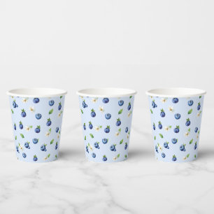 Blueberry Berry Sweet  Baby Shower  Paper Cups