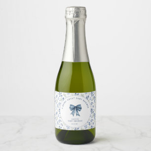 Blueberry Berry Sweet Baby Shower Sparkling Wine Label