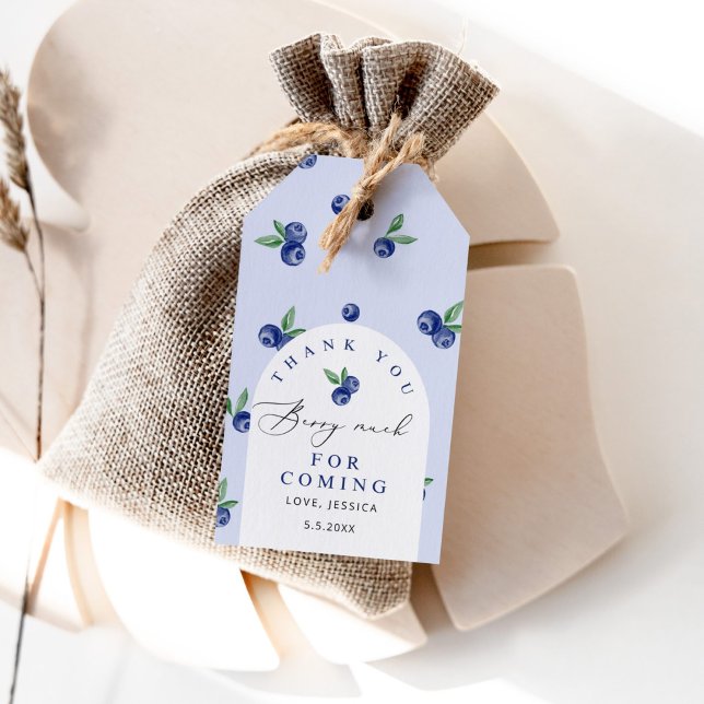 Blueberry berry sweet birthday gift tags (Creator Uploaded)