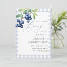 Blueberry Berry Sweet Birthday