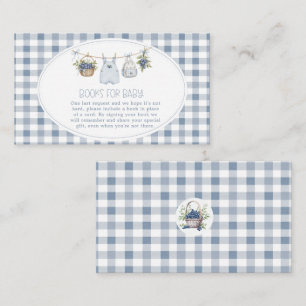 Blueberry Berry Sweet Clothesline Baby Shower  Enclosure Card