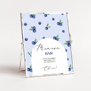 Blueberry berry sweet Mum-osa bar Poster