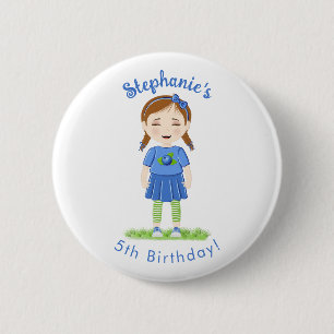 Blueberry Birthday 6 Cm Round Badge