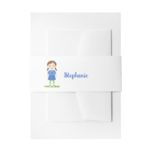 Blueberry Birthday  Invitation Belly Band
