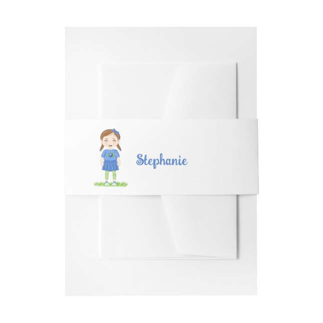 Blueberry Birthday  Invitation Belly Band (Front Example)
