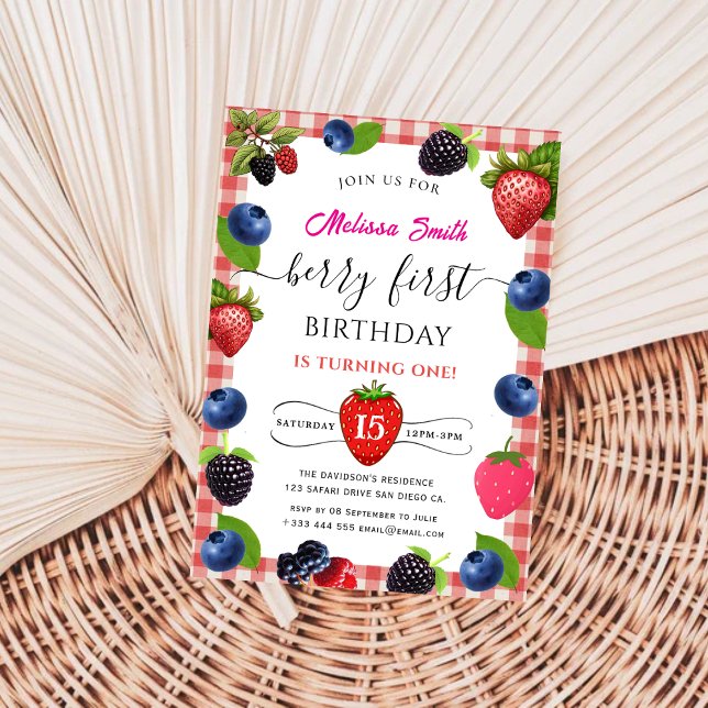 Blueberry Birthday Party Invitation (Creator Uploaded)