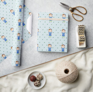 Blueberry Birthday  Wrapping Paper