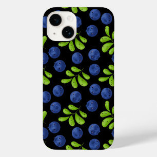Blueberry Bliss: Fresh Fruit Pattern Design Case-Mate iPhone 14 Case