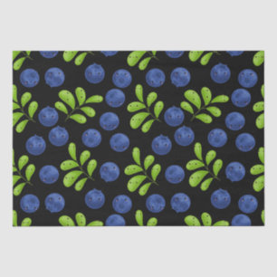 Blueberry Bliss: Fresh Fruit Pattern Design Tissue Paper