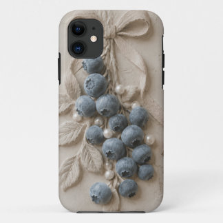 Blueberry Botanical Plaster Relief Wall Art Case-Mate iPhone Case