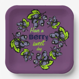 Blueberry Brunch  Paper Plate