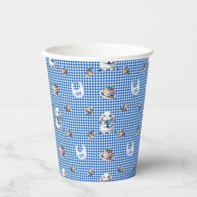 Blueberry Bunny’s First Birthday Bash! Paper Cups (Front)