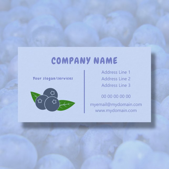 Blueberry Business Card  (Blueberry Business Card)
