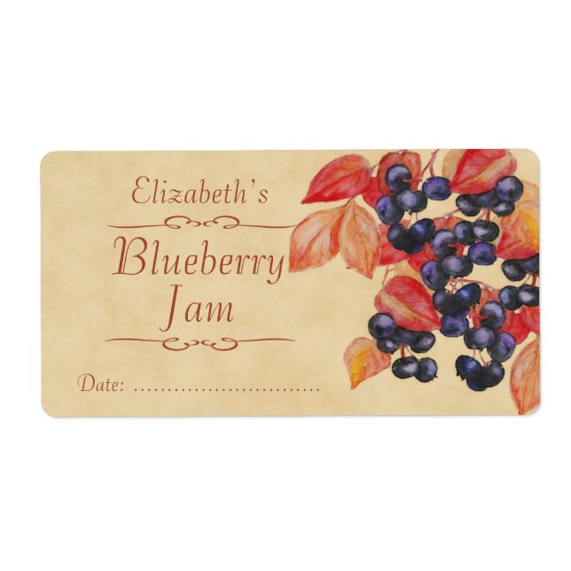 Blueberry Canning label (Front)