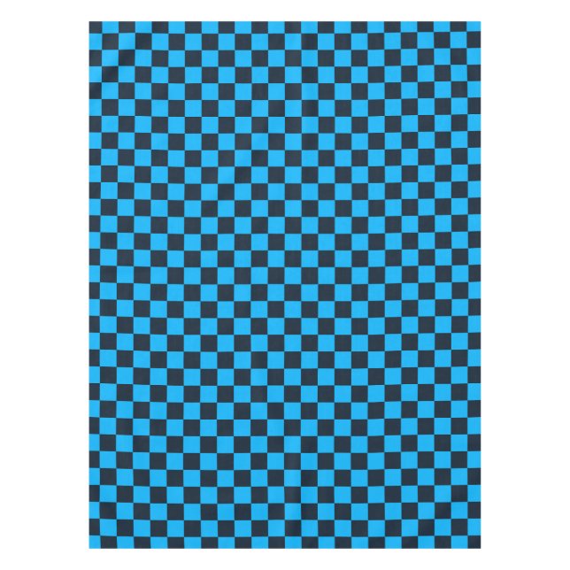 Blueberry chequered pattern tablecloth (Front)