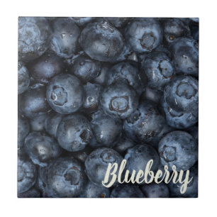 Blueberry Close Up Detail for Vegans Tile