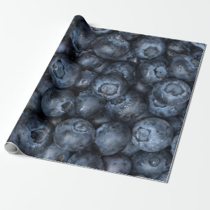 Blueberry Close Up Detail for Vegans Wrapping Paper