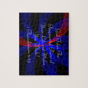 Blueberry Color Center Fragmented Geometric Puzzle