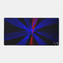 Blueberry Colour Abstract Geometric Mouse Pad Mat