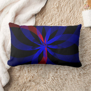 Blueberry Colour Centre Geometric Throw Pillow